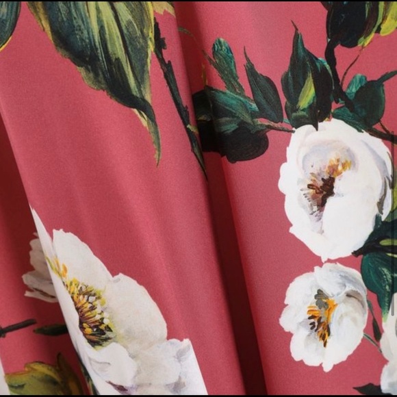 DOLCE GABBANA PINK FLORAL SILK dress IT42 (size 40-small) authentic - Picture 7 of 13